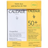 Caudalie PROMO PACK Vinoperfect Radiance Serum Complexion Correcting 30ml & Δώρο Vinosun Ocean Protect Lightweight Face Cream Spf50+, 20ml