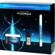 Filorga Promo Hyalu-Filler Hydrating Plumping Cream 50ml & Подарък NCEF-Revitalize Anti-Age Serum 5ml & Подарък Lip Filler Balm 4g