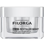 Filorga NCEF-Revitalize Night Cream 50ml - Възстановяващ нощен крем за лице против стареене с копринена текстура, обогатен с NCEF комплекс с 10 подмладяващи съставки за видимо по-гладка, равномерна и сияйна кожа