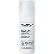 Filorga Daily Repair Spf50 Mineral Moisturizing Protective Fluid Флуиден слънцезащитен крем за лице с висока защита против зачервяване за хидратация & успокояване 50ml