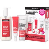 Neutrogena Promo Clear & Defend Facial Wash 200ml & Daily Serum 30ml & Подарък Gel Moisturiser 50ml Neutrogena Promo Clear & Defend Facial Wash 200ml & Daily Serum 30ml & Подарък Gel Moisturiser 50ml