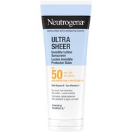Neutrogena Ultra Sheer Sunscreen Invisible Spf50 Lotion Слънцезащитен лосион за лице и тяло, тънка текстура, висока защита, за всички типове кожа 200ml