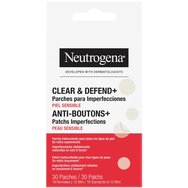 Neutrogena Clear & Defend+ Acne Patches Пластири за лице против несъвършенства, подходящи за кожа, склонна към акне 30 броя