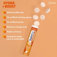 Upsa Hydrafizz Hydra Boost Hydrolytes хранителна добавка с електролити за хидратация и за тонизиране на енергията и бодростта с кофеин и вкус на портокал 16 Effer.tabs Upsa Hydrafizz Hydra Boost Hydrolytes хранителна добавка с електролити за хидратация и за тонизиране на енергията и бодростта с кофеин и вкус на портокал 16 Effer.tabs