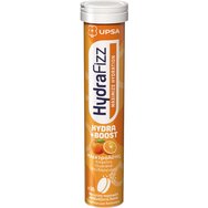 Upsa Hydrafizz Hydra Boost Hydrolytes хранителна добавка с електролити за хидратация и за тонизиране на енергията и бодростта с кофеин и вкус на портокал 16 Effer.tabs Upsa Hydrafizz Hydra Boost Hydrolytes хранителна добавка с електролити за хидратация и за тонизиране на енергията и бодростта с кофеин и вкус на портокал 16 Effer.tabs