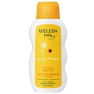 Weleda Baby Calendula Comforting Baby Oil 200ml - Нежно бебешко масло за тяло за разтриване и масаж с нежни масла, които се грижат за бебешката кожа
