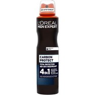 L'Oreal Paris Men Expert Carbon Protect Spray 150ml - Мъжки дезодорант с 48-часова пълна защита срещу изпотяване L'Oreal Paris Men Expert Carbon Protect Spray 150ml - Мъжки дезодорант с 48-часова пълна защита срещу изпотяване