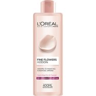L'Oreal Paris Fine Flowers Tonic Lotion Dry-Sensitive Skin 400ml - Тонизиращ почистващ лосион - средство за премахване на грим за суха - чувствителна кожа с екстракти от роза и жасмин L'Oreal Paris Fine Flowers Tonic Lotion Dry-Sensitive Skin 400ml - Тонизиращ почистващ лосион - средство за премахване на грим за суха - чувствителна кожа с екстракти от роза и жасмин