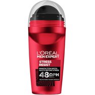 L'Oreal Paris Men Expert Stress Resist 48H Roll-on Deo 50ml - Мъжки дезодорант рол-он с 48-часова защита срещу пот и миризма от силен стрес L'Oreal Paris Men Expert Stress Resist 48H Roll-on Deo 50ml - Мъжки дезодорант рол-он с 48-часова защита срещу пот и миризма от силен стрес