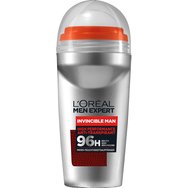 L'Oreal Paris Men Expert Invincible Roll-On 50ml - Мъжки дезодорант с 96-часова много висока защита срещу изпотяване L'Oreal Paris Men Expert Invincible Roll-On 50ml - Мъжки дезодорант с 96-часова много висока защита срещу изпотяване
