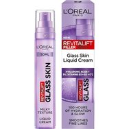 L\'Oreal Paris Revitalift Filler Glass Skin Liquid Cream Тънък хидратиращ и озаряващ крем за лице, обогатен с активни съставки 50ml L\'Oreal Paris Revitalift Filler Glass Skin Liquid Cream Тънък хидратиращ и озаряващ крем за лице, обогатен с активни съставки 50ml