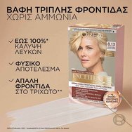L\'Oreal Paris Excellence Creme Age Perfect Nudes Постоянна крем-боя за коса за 100% покритие на белите коси, обогатена с микропротеини кератин за наситен, блестящ цвят с формула без амоняк 1 брой-8.13 Натурално светло пепелно русо