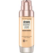 Maybelline Dream Radiant Liquid Hydrating Foundation 30ml - 30 Sand - Овлажняващ фон дьо тен със средно покритие, подсилен с хиалуронова киселина и колаген Maybelline Dream Radiant Liquid Hydrating Foundation 30ml - 30 Sand - Овлажняващ фон дьо тен със средно покритие, подсилен с хиалуронова киселина и колаген