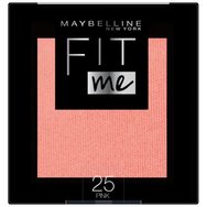 Maybelline Fit Me Matte Blush Colorete 5g - 25 Pink - Пудрен руж с копринена текстура, който подсилва тена на кожата с естествен цвят