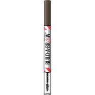 Maybelline Build A Brow 2In1 Pencil 1 бр - 262 Black Brown - Писалка за вежди с мека, плъзгаща се формула и много фин връх, който не се чупи
