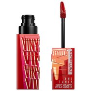 Maybelline Superstay Vinyl Ink 4.2ml - 200 Salsa - Течно червило с винилов завършек за устни с интензивен цвят и дълготрайност Maybelline Superstay Vinyl Ink 4.2ml - 200 Salsa - Течно червило с винилов завършек за устни с интензивен цвят и дълготрайност