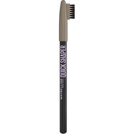 Maybelline Quick Shaper Brow Shaping Pencil 02 Blonde - Молив за вежди, идеален за естествени резултати и трайност през целия ден, с вградена четка