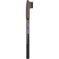 Maybelline Quick Shaper Brow Shaping Pencil 04 Medium Brown - Молив за вежди, идеален за естествени резултати и трайност през целия ден, с вградена четка