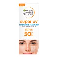 Garnier Ambre Solaire Super UV Hydrating Face Fluid with Hyaluronic Acid Spf50+, 40ml