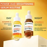 Garnier Skinactive 10% Vitamin C Brightening Night Serum Нощен серум за лице с висока концентрация на витамин C за блясък 30ml Garnier Skinactive 10% Vitamin C Brightening Night Serum Нощен серум за лице с висока концентрация на витамин C за блясък 30ml