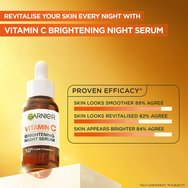 Garnier Skinactive 10% Vitamin C Brightening Night Serum Нощен серум за лице с висока концентрация на витамин C за блясък 30ml Garnier Skinactive 10% Vitamin C Brightening Night Serum Нощен серум за лице с висока концентрация на витамин C за блясък 30ml