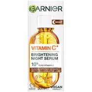 Garnier Skinactive 10% Vitamin C Brightening Night Serum Нощен серум за лице с висока концентрация на витамин C за блясък 30ml Garnier Skinactive 10% Vitamin C Brightening Night Serum Нощен серум за лице с висока концентрация на витамин C за блясък 30ml