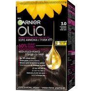 Garnier Olia Permanent Hair Color 1 брой - 3.0 тъмно кафяво