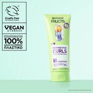 Garnier Fructis Method For Curls Step 2 Conditioner Омекотяващ балсам за интензивна хидратация, специално създаден за къдрава коса с хиалуронова киселина & масло от шеа 200ml Garnier Fructis Method For Curls Step 2 Conditioner Омекотяващ балсам за интензивна хидратация, специално създаден за къдрава коса с хиалуронова киселина & масло от шеа 200ml