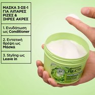 Garnier Fructis Hydrating & Freshness Kiwi Menthol Hair Food Mask Маска за коса 3 в 1 с вода от киви и ментол за мазни корени и сухи краища 400ml