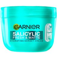 Garnier Skinactive Salicylic Fresh & Matte Hydrating Sorbet Cream Хидратиращ крем за лице с 5% ниацинамид и текстура на сорбе за кожа, склонна към акне 85ml Garnier Skinactive Salicylic Fresh & Matte Hydrating Sorbet Cream Хидратиращ крем за лице с 5% ниацинамид и текстура на сорбе за кожа, склонна към акне 85ml