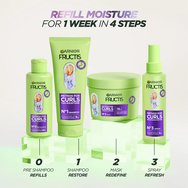 Garnier Fructis Method For Curls Step 1 Shampoo 200ml Garnier Fructis Method For Curls Step 1 Shampoo 200ml