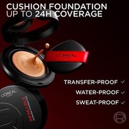 L\'Oreal Paris Infaillible 24H Fresh Wear Cushion Foundation Лек Make Up за безупречно покритие, което остава стабилно до & 24 часа 11g - 100 Neutral Neutre