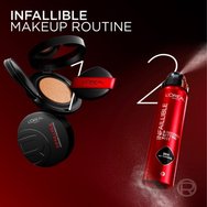 L\'Oreal Paris Infaillible 24H Fresh Wear Cushion Foundation Лек Make Up за безупречно покритие, което остава стабилно до & 24 часа 11g - 100 Neutral Neutre