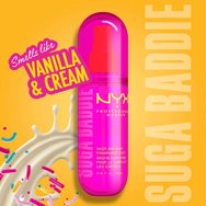 Nyx Professional Makeup Hair & Body Fragrance Mist Хидратиращ спрей за коса & тяло с аромат на сладка ванилия & бита сметана 80ml - Suga Baddie Nyx Professional Makeup Hair & Body Fragrance Mist Хидратиращ спрей за коса & тяло с аромат на сладка ванилия & бита сметана 80ml - Suga Baddie