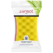 Zansot Hydrotech Double Sided Sponge 1 брой - Жълт и Розов - Двоен гъба за пълно отстраняване на вредни остатъци