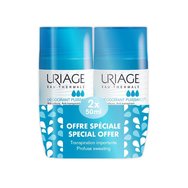 Uriage Promo Power 3 Deodorant Roll On Дезодорант и антиперспирант Roll On с 24-часова защита 2x50ml