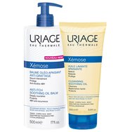 Uriage Eau Thermale Xemose PROMO PACK Anti-Itch Soothing Oil Balm 500ml & Подарък Cleansing Soothing Oil 200ml