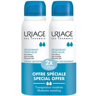 Uriage Promo Fresh Deodorant Spray 2x125ml - Дезодорант спрей 24-часово действие против миризми и изпотяване Uriage Promo Fresh Deodorant Spray 2x125ml - Дезодорант спрей 24-часово действие против миризми и изпотяване
