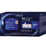 Uriage Promo Age Absolu Redensifying Rosy Cream 50ml & Подарък Redensifying Sleeping Mask 15ml - Подсилен дневен крем за лице против стареене за зряла кожа и сферична нощна маска за лице против стареене за зряла кожа