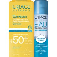 Uriage Promo Bariesun Moisturizing Cream Spf50+, 50ml & Подарък Thermal Water Travel Size 50ml