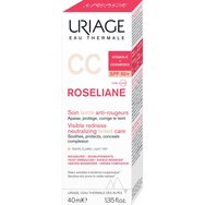Uriage Roseliane Visible Redness Neutralizing CC Light Tinted Care Spf50+, 40ml Uriage Roseliane Visible Redness Neutralizing CC Light Tinted Care Spf50+, 40ml