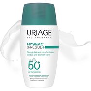 Uriage Hyseac 3-Regul+ Spf50+ Global Anti-Blemish Care Цялостна грижа с много висока слънцезащита срещу несъвършенства за мазна кожа, склонна към акне 50ml