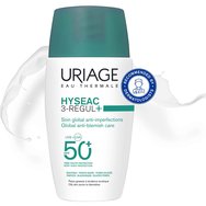 Uriage Hyseac 3-Regul+ Spf50+ Global Anti-Blemish Care Цялостна грижа с много висока слънцезащита срещу несъвършенства за мазна кожа, склонна към акне 50ml