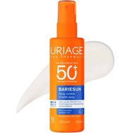 Uriage Bariesun Invisible Scented Spf50+ Dry Touch Spray Прозрачен Слънцезащитен Спрей за Лице и Тяло с Много Висока Защита, Подходящ и за Чувствителни Кожи с Аромат 200 мл Uriage Bariesun Invisible Scented Spf50+ Dry Touch Spray Прозрачен Слънцезащитен Спрей за Лице и Тяло с Много Висока Защита, Подходящ и за Чувствителни Кожи с Аромат 200 мл