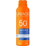 Uriage Bariesun Dry Mist Very High Protection Spf50+, 200ml - Слънцезащитен Mist за лице - тяло с много висока защита и матов ефект, подходящ за чувствителна кожа