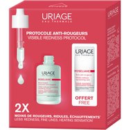 Uriage Promo Roseliane Visible Redness-Neutralizing Smoothing Serum 30ml & Подарък Face Cream 15ml - Серум за лице против зачервяване & Богат немазен крем за чувствителна кожа, склонна към зачервяване