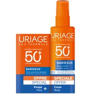 Uriage Promo Bariesun Invisible Scented Spf50+ Dry Touch Spray 200ml & Подарък Moisturizing Spf50+ Protective Cream 50ml