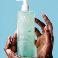 SVR Physiopure Anti-Pollution Foaming Gel Почистващ гел за лице с оксигениращ магнезий, подходящ за всички типове кожа, с помпа 400ml