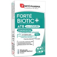 Forte Pharma Forte Biotic+ ATB Levure 2in1, 10caps - Формула за хранителна добавка със силни и устойчиви пробиотици за възстановяване на чревната флора при прием на антибиотици