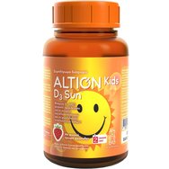 Altion Kids D3 Sun 60 Softgels - Детска хранителна добавка с витамин D3, подходяща за подсилване на имунитета и укрепване на костите и зъбите С вкус на ягода Altion Kids D3 Sun 60 Softgels - Детска хранителна добавка с витамин D3, подходяща за подсилване на имунитета и укрепване на костите и зъбите С вкус на ягода